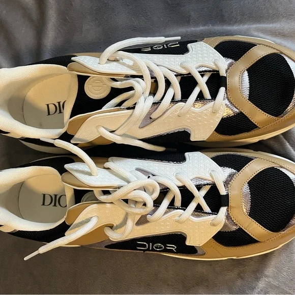 Dior Beige and Black Athletic Shoes